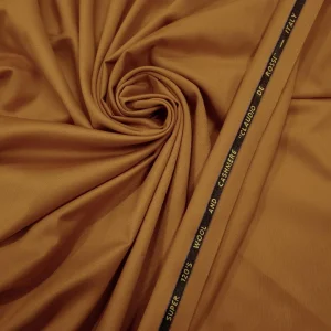 WOOL SUITING CLAUDIO DE ROSSI  (120S) MUSTARD