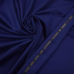 WOOL SUITING CLAUDIO DE ROSSI  (120S) ROYAL BLUE