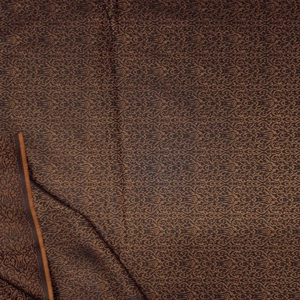 WOOL SUITING REVERSIBLE FISH-LIKE BROWN