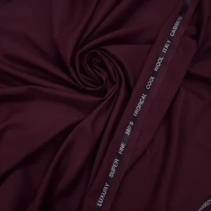 TROPICAL CASHMERE WOOL SUITING (380S) MAROON