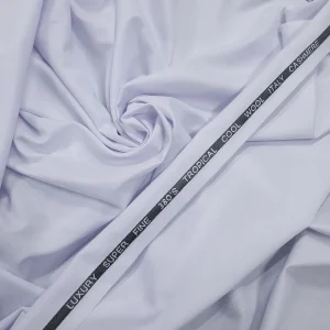 TROPICAL WOOL SUITING (380S) WHITE