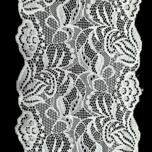 WHITE STRETCH LACE