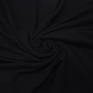 LINEN FAUX SLUBBED BLACK