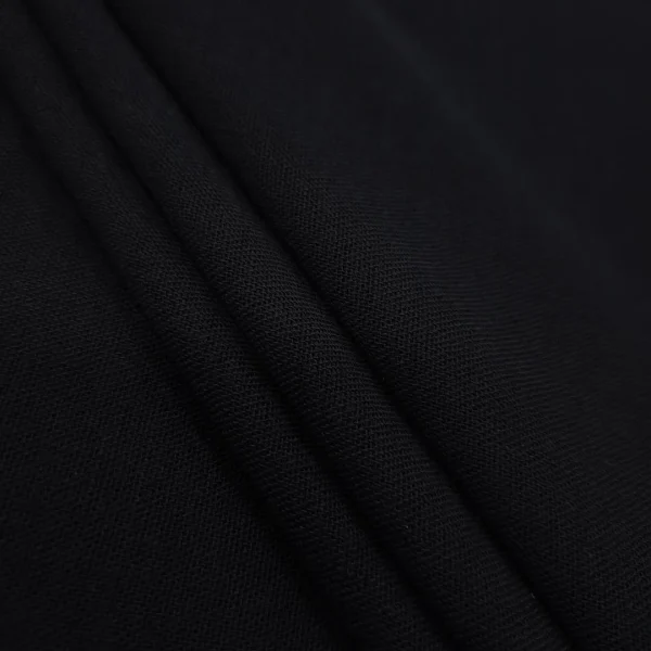 LINEN FAUX SLUBBED BLACK