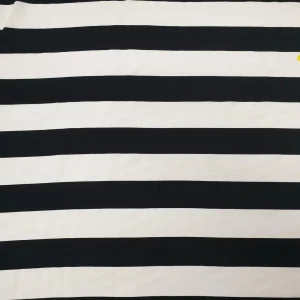 RAYON VISC WRINKLE BIG STRIPE BLUE n WHITE