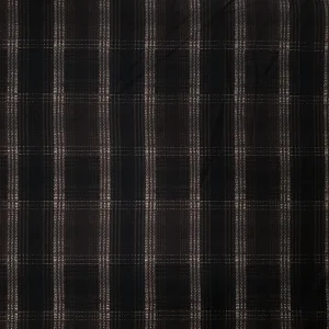 ARMANI SATIN PRINTED CHECK BROWN