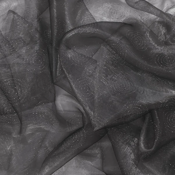 ORGANZA WITH EMELLISHED CAVIER GREY